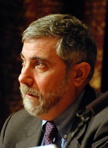 Paul Krugman, Laureate of the Sveriges Riksbank Prize in Economic Sciences in Memory of Alfred Nobel 2008 at a press conference at the Swedish Academy of Science in Stockholm. Author Prolineserver (talk)